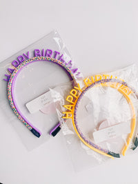 Happy Birthday Headband Set