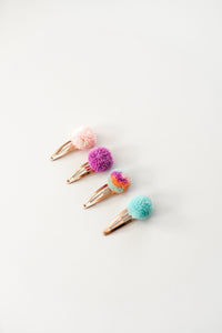 Pom Pom Clip Set (4 clips)