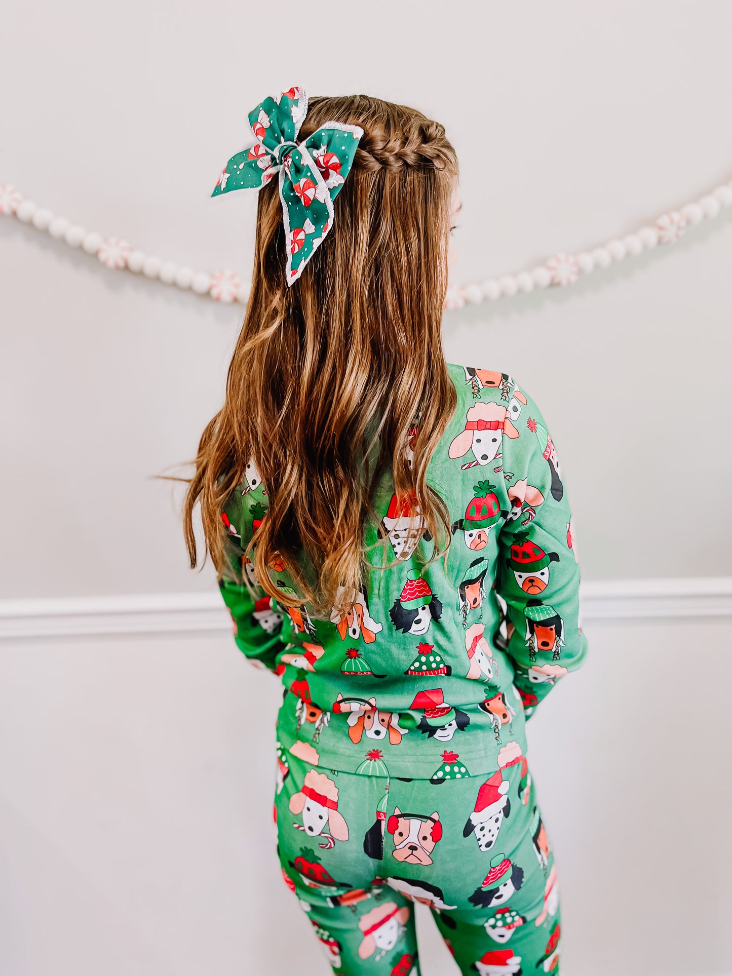 Green Peppermint Oversized Bow