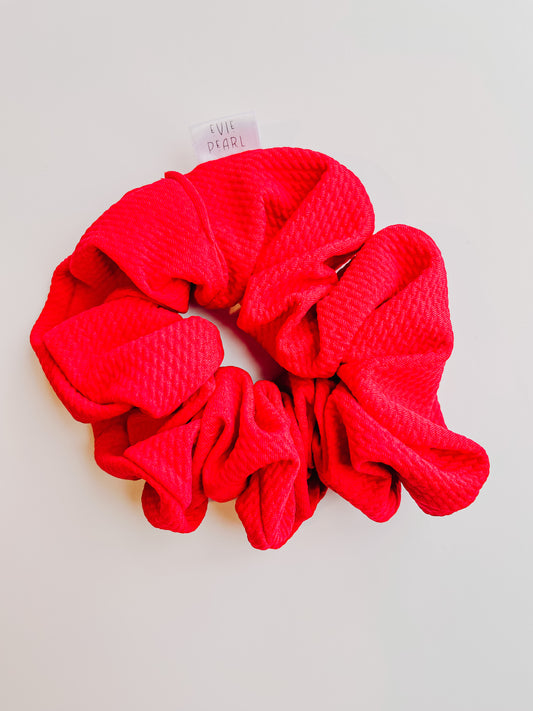 Oversized Red Scrunchie