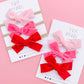 Trio Valentine Velvet Bow Set