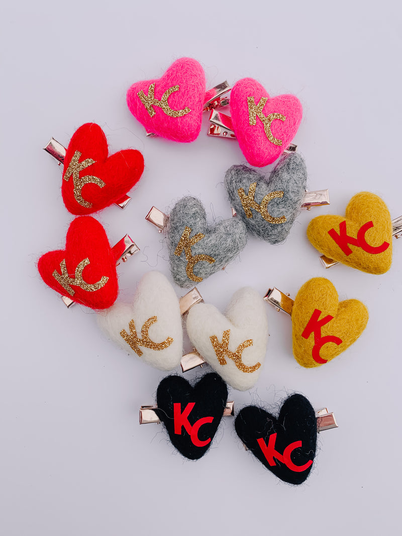 KC Heart Pigtails