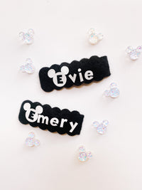 Single Mouse Personalized Snap Clip