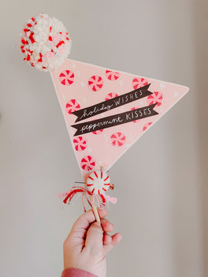 Peppermint Kisses Printable Flag